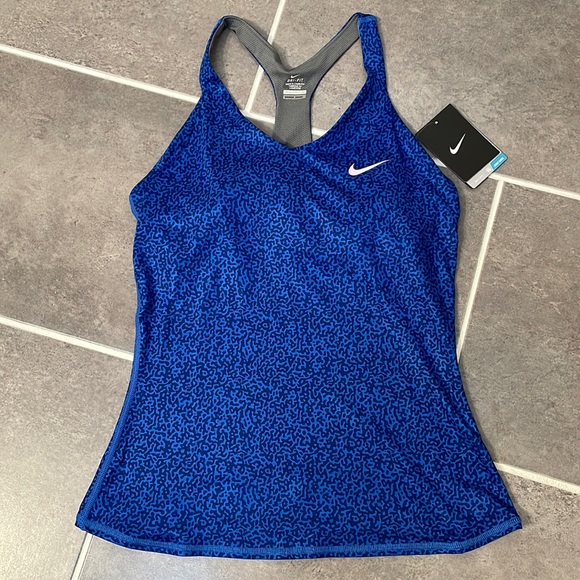 Nike Dri-fit blue tennis Razorback tank size small
